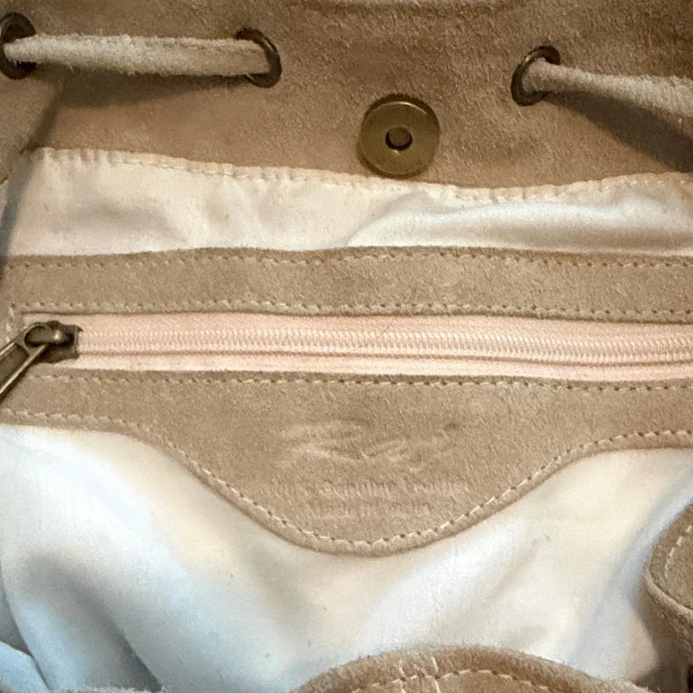Suede Fringe Bucket Bag - Picture 2 of 13